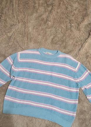 Вязаный свитер stradivarius oversized1 фото