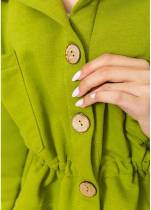 Жакет жіночий двонитка, колір світло-зелений, 115r0519