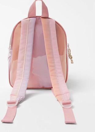 Дитячий, рожевий, легкий, милий рюкзак zara3 фото