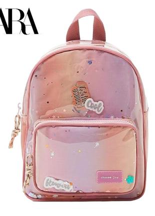 Дитячий, рожевий, легкий, милий рюкзак zara1 фото