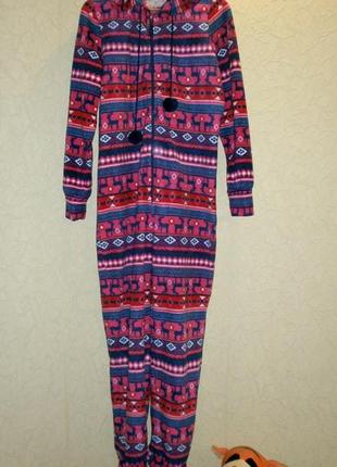 Кигуруми теплая пижама флисовая женская м1 фото