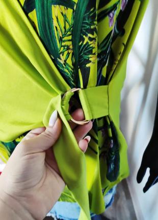 Нереальная стильная блуза мака топ в тропический принт 🔥4 фото