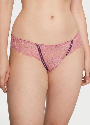 Новинка!акція від 3х шт victoria's secret мереживні стрінги з бантом xl оригінал