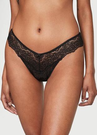 Новинка!акція від 3х шт victoria's secret мереживні бразильські трусики s m l xl оригінал
