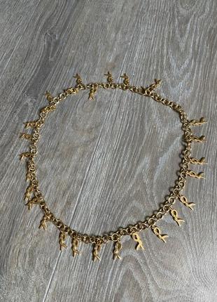 Ремінь roberta di camerino 1970s r logo chain belt вінтажний