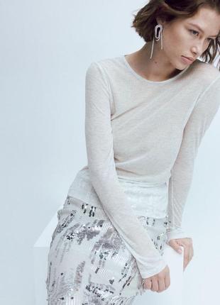Святкова спідниця в паєтки  h&m