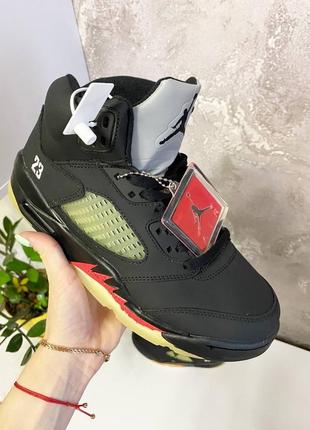 Зимние кроссовки nike air jordan retro 5 q363 фото