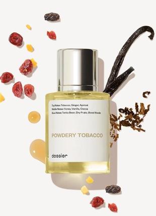 Парфумована вода унісекс dossier powdery tobacco  натхненна tom ford's tobacco vanille4 фото