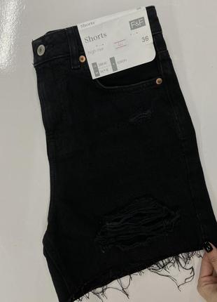 Нові джинсові шорти з високою посадкою, з етикетками f&f1 фото