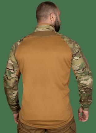 Сорочка армійська бойова тактична дихаюча сорочка для військових підрозділів ubacs xl multicam/койот tr-444 фото