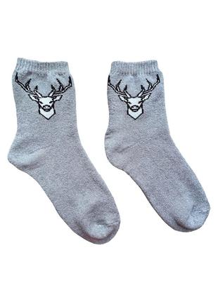 Шкарпетки махрові з оленем