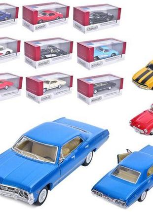 Модель машины chevrolet classic-collection 5 металлическая инерционная, 4 цвета, kt5458w