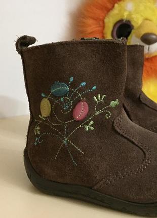 Сапожки на девочку pampababy 100% кожа 20р