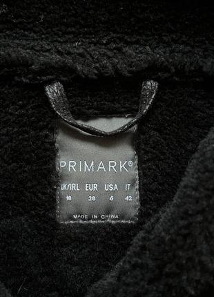 Теплая дубленка косуха primark авиатор искусственный мех куртка2 фото