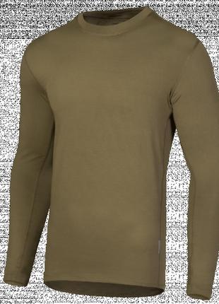 Лонгслів військовий тактичний чоловіча армійська футболка з довгим рукавом m олива tr-44