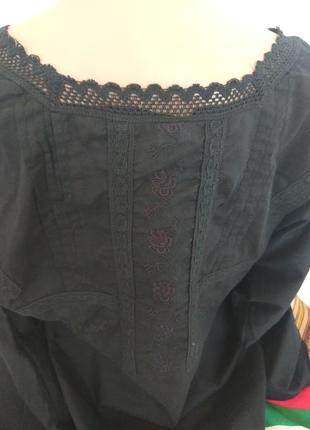 Фирменная стильная качественная натуральная котоновая блуза туника.3 фото