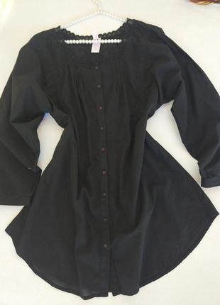Фирменная стильная качественная натуральная котоновая блуза туника.5 фото