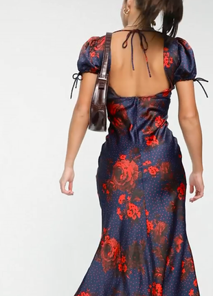 Распродажа платье asos миди с вырезом спереди и полуоткрытой спиной10 фото
