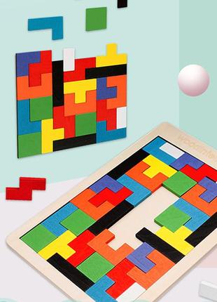 Пазл деревянный тетрис