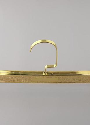 Плічка вішалки тремпеля для штанів і спідниць колір золото, довжина 32 см3 фото