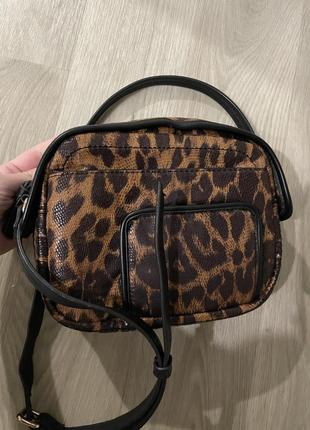 Crossbody клатч сумка леопардовая m&amp;s zara tommy hilfiger2 фото