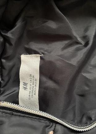 Куртка h&m на дівчинку 2-3рокі8 фото