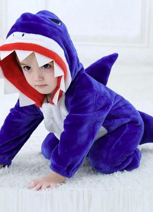 Найкращий подарунок! тепла піжама кігурумі акула - кигуруми пижама  кенгурумі кенгуру кегурумі1 фото