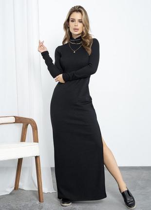 Сукня гольф довга з ангори рожева чорні молочна