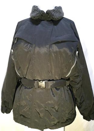 Женская  теплая куртка со съемным мехом. осенняя, весенняя, зимняя1 фото