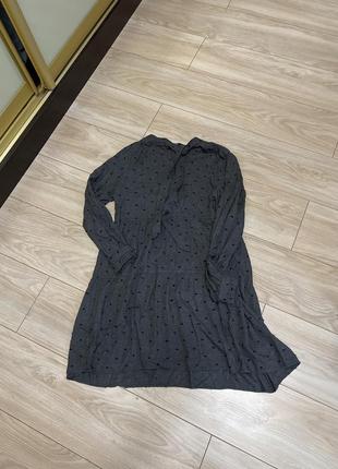 Платье zara классное стильное модное красивое элегантное  8396/639/922-aazf xs серое с черным7 фото