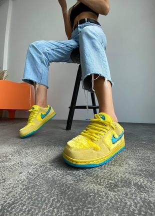 Кроссовки nike sb dunk x grateful bears yellow2 фото