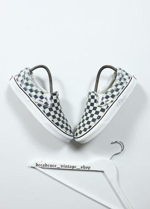 Винтажные vans slip on checkerboard. кеди венс шашка sk8 pro old school vintage sb converse era cons skate3 фото