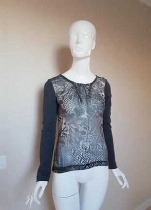 Эксклюзивная комбинированная блуза от премиум бренда marc cain