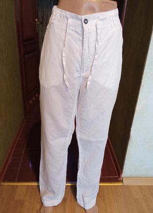 Льняные летние брюки