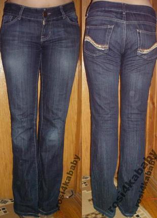 Темно сині джинси zara trf р36