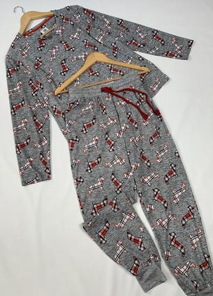 Пижама в принт собачки5 фото