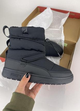 Дутики puma snowbae wns 39392001 black, оригинальные дутики пума на утеплителе