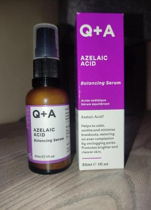 Q+a azelaic acid facial serum
сироватка з азелаїновою кислотою, 30мл