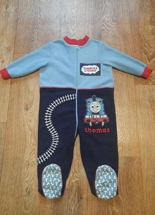 Флісовий комбінезон, чоловічок, піддіва для хлопчика george 1 - 1,5 года ; 80 - 86 см