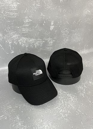 Черная кепка the north face (tnf) с сеткой