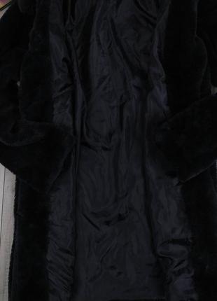 Черная шуба для девочки xichilu искусственный мех размер 1468 фото
