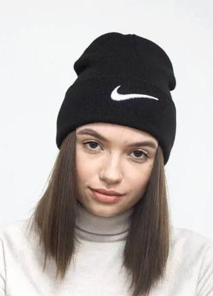 Осенняя шапка лопата найк на зиму для мужчины зимняя шапка мужская nike на зиму 6 цветов buyt