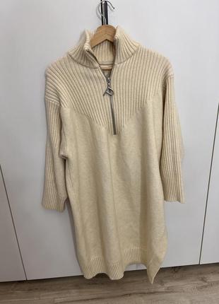 Вязаное платье туника h&m
