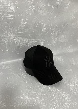 Чорна кепка з сіткою new york (ny)2 фото