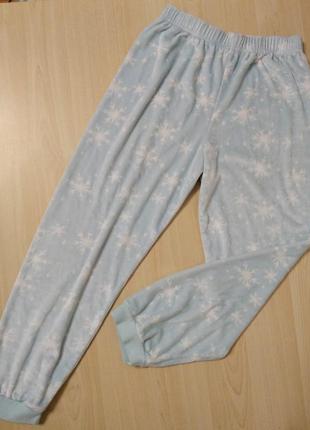 Мягкие домашние штанишки на 9-10 лет штаны пижамные