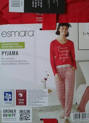 Пижама женская хлопковая esmara раз.s