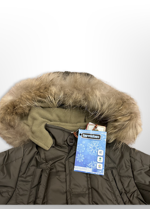 Зимняя куртка с рукавичками для девочки  р. 984 фото