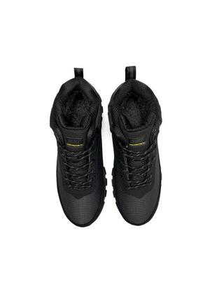 Зимові чоловічі кросівки nike  rivah gore-tex black gray fur#найк2 фото