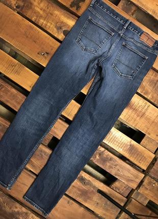 Чоловічі класичні джинси (штани, брюки) tommy hilfiger (томмі хілфігер с-мрр ідеал оригінал сині)2 фото