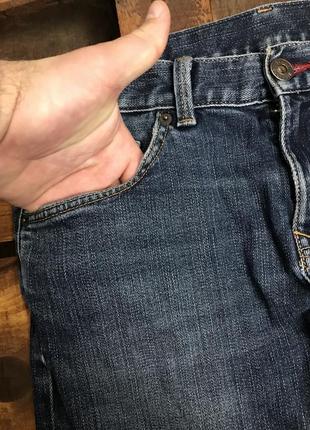 Чоловічі класичні джинси (штани, брюки) tommy hilfiger (томмі хілфігер с-мрр ідеал оригінал сині)7 фото